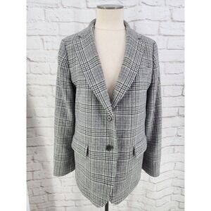 Talbot Houndstooth Blazer Wool Blend 14 Heritage Academia Professional Boardroom